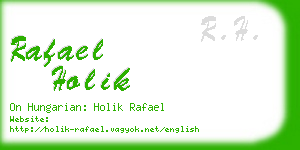 rafael holik business card